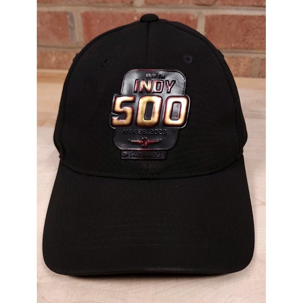 Indycar 2023 107th Indy 500 Gainbridge Rubber Patch Strapback Hat Cap Racing
